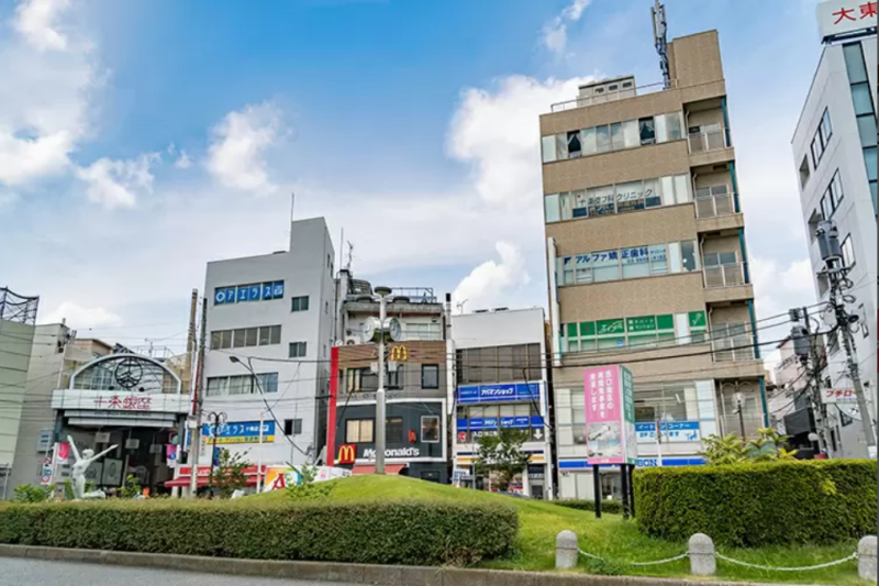 十条駅前の風景